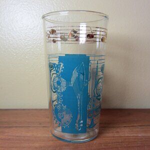 10 oz MCM musical instruments glass (W5575)